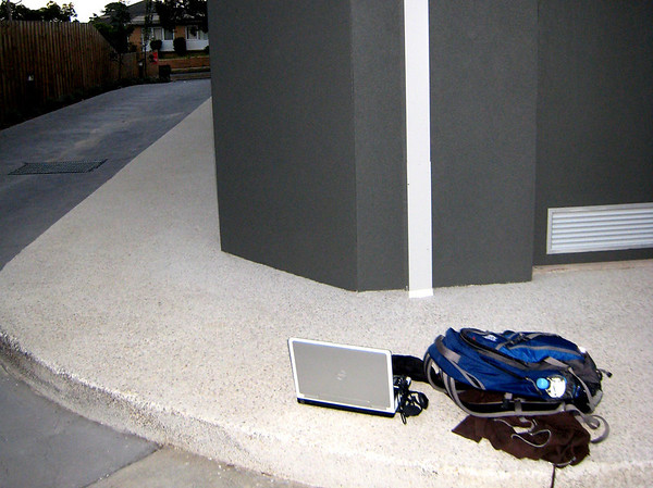 Running a computer based business from the road means making some comfort sacrifices when wifi is scarce!