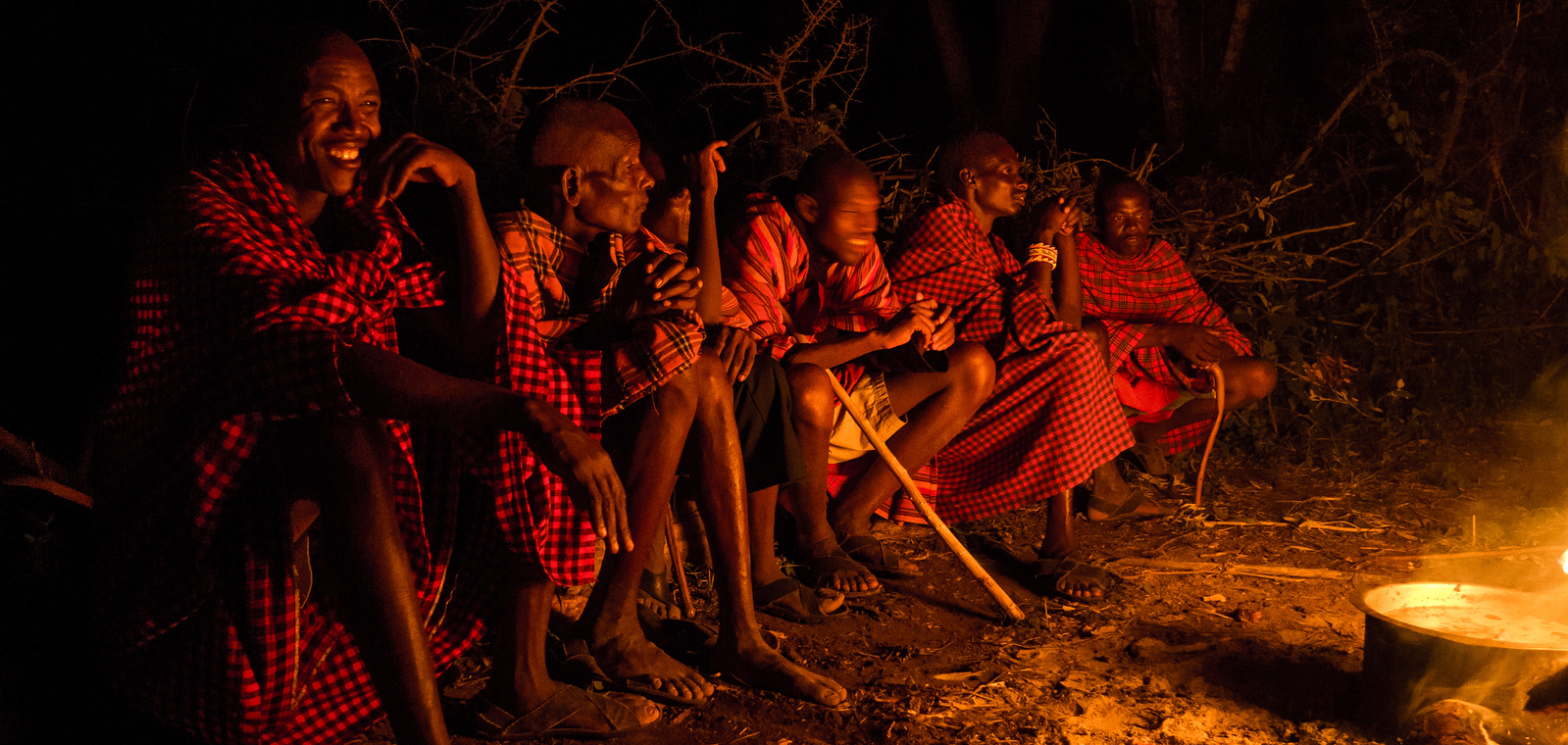 Our last evening at Maji Moto, we camped out under the stars. This is about the time the Maasai warriors all began to join in song. Their voices echoed into the night. Traditional Maasai songs and dance.