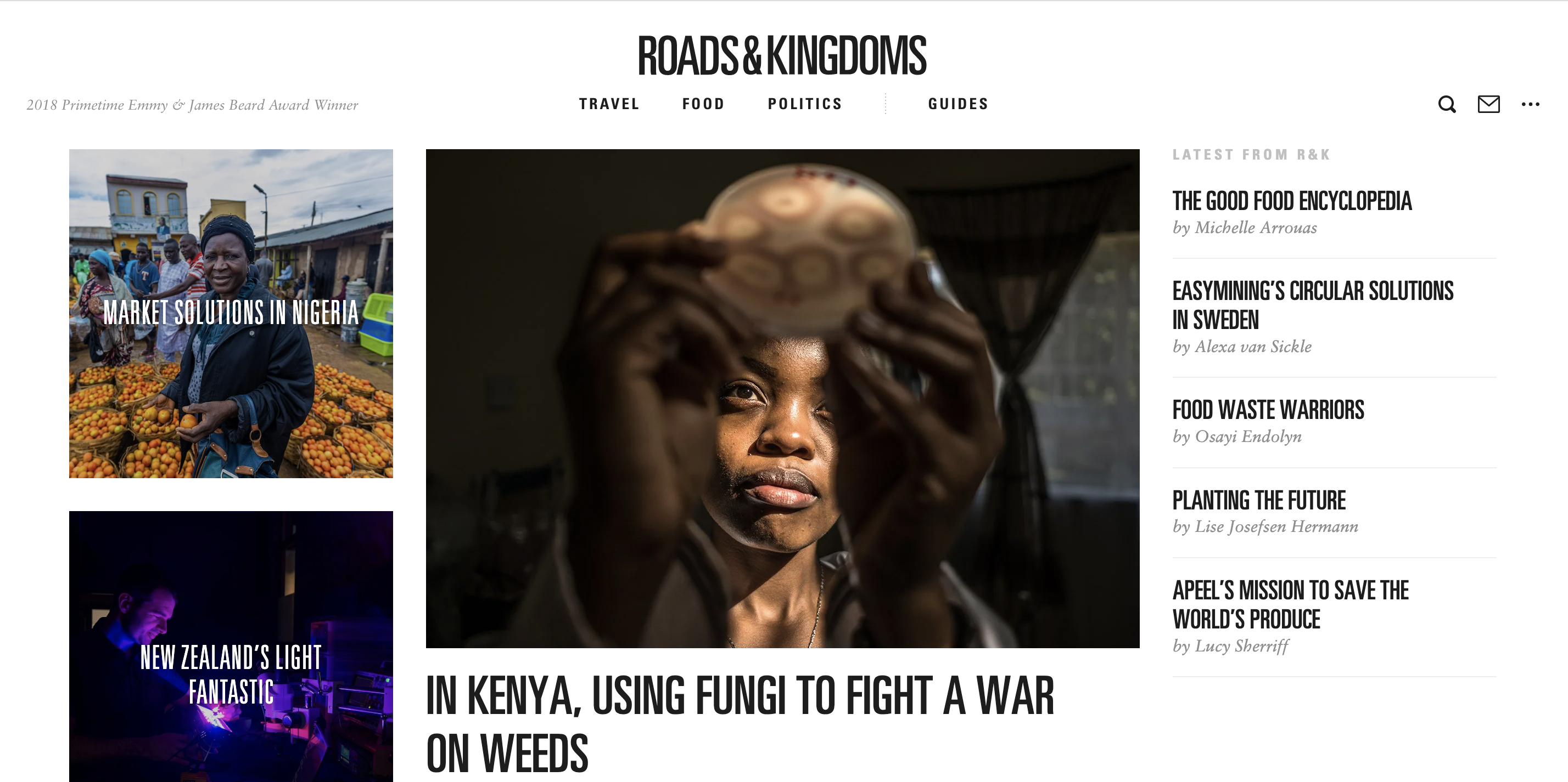 Roads & Kingdoms tells inspiring travel stories